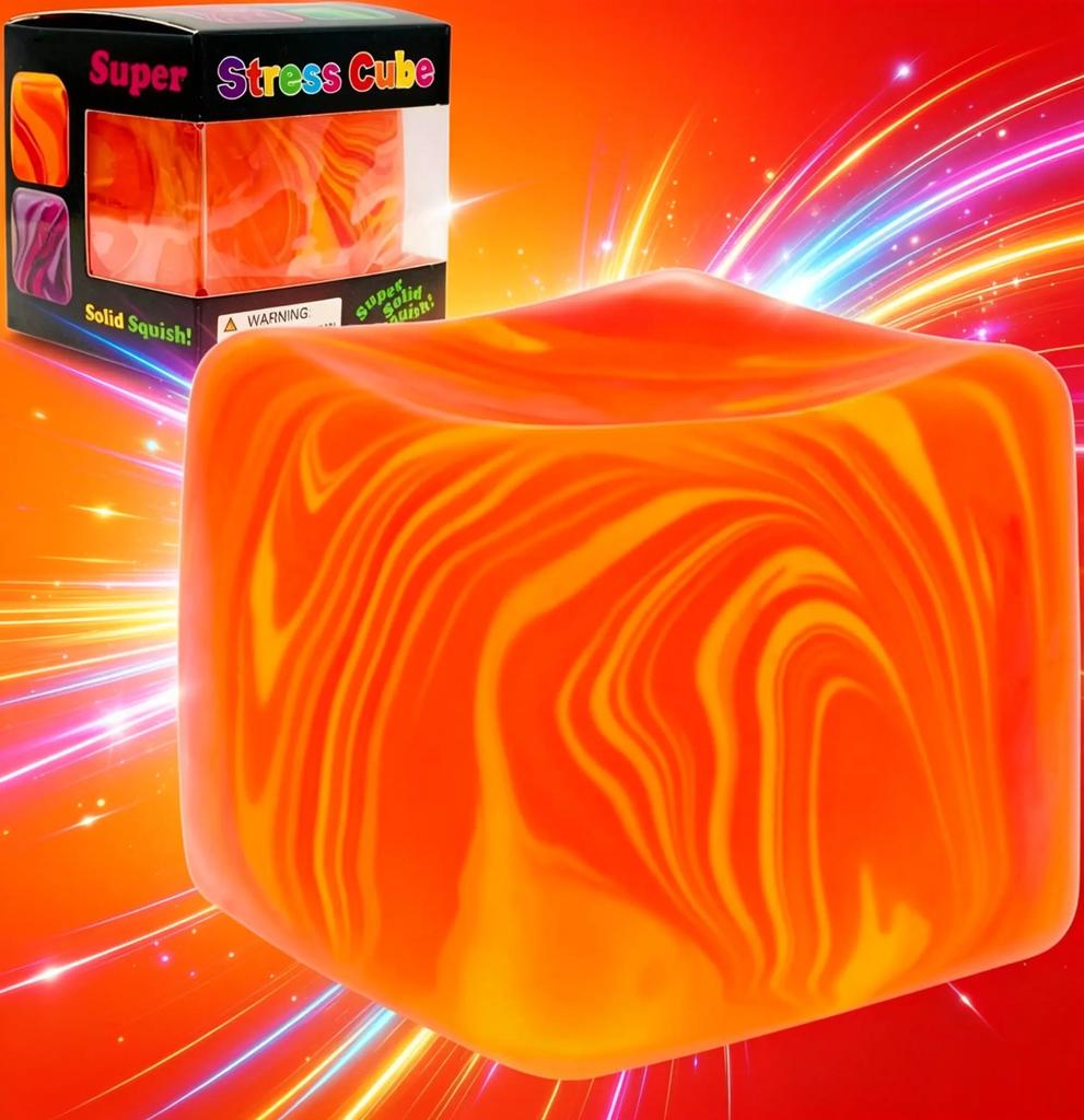 Adhd Toy New Squishy Toy Needoh Jellyfish Cube Stress Relief Fidget Sensory Anti Anxiety Squeeze Toy New