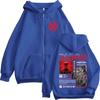 Rapper Duki Ameri World Tour  Zipper Hoodies Men Women Clothing Fashion Hip Hop Zip Up Hooded Oversized Sweatshirts Jackets