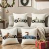 Funny Cartoon Animals Car Art Pillow Case Comfort Sofa Bed Silky Elegant Invisible Zipper Decorative Cushion Cover