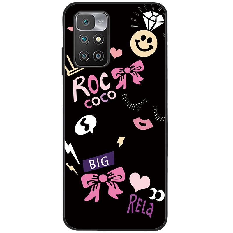 For Xiaomi Redmi 10 Case Silicone Soft TPU Back Cover For Xiaomi Redmi 10 Redmi10 Phone Cases Cute Painted Cover Shockproof Capa