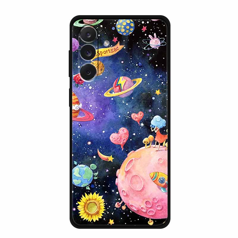 For Samsung M06 M16 M36 3D Flowers Case Soft Silicone Bumper Emboss Phone Cases for Samsung Galaxy M 06 16 36 Back Protect Cover