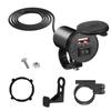 PD+QC3.0 Motocykl USB Rychlá nabíječka 60W Duální USB zásuvka na řídítka se spínačem Voltmetr Vodotěsný 12V napájecí adaptér