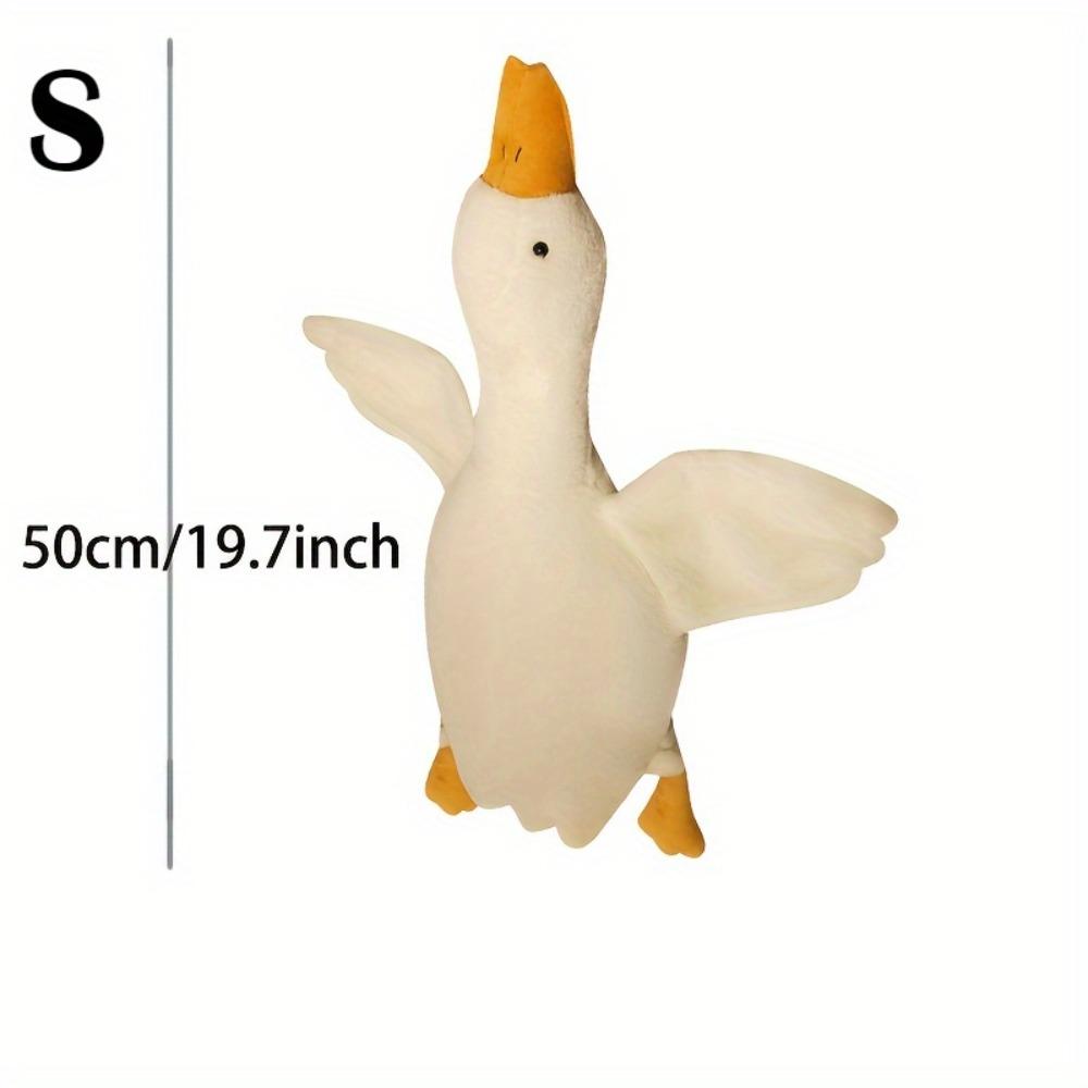 Soft Material White Goose Dog Toy - Plush Durable Design, Suitable for all Breeds, Interactive Chewing Partner,Release Energy