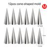 6~24pcs Croissant Maker Stainless Steel Cone / Inclined Tube Mold Household Kitchen Baking Tools DIY Dessert Cookies TMZ