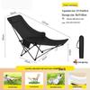 Adjustable Outdoor Moon Chair with Leg Rest - Reclining & Portable Folding Lounge Chair for Home & Fishing