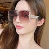 Fashion Square Women Shades Glasses Gradient Color Lens Oversize Sunglasses For Female Outdoor Anti UV Large Frame Eyewear
