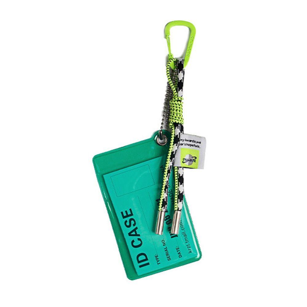 Transparent ID Card Strap Fluorescent Color Credential Holder Card Holder Lanyard  Bank Bus Card