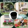 5pcs Grow Bags 5 Gallon Plant Grow Bags Multi-Purpose Nonwoven Fabric Pots with Durable Handles,Outdoor Garden Plant Pots for Vegetables Fruits