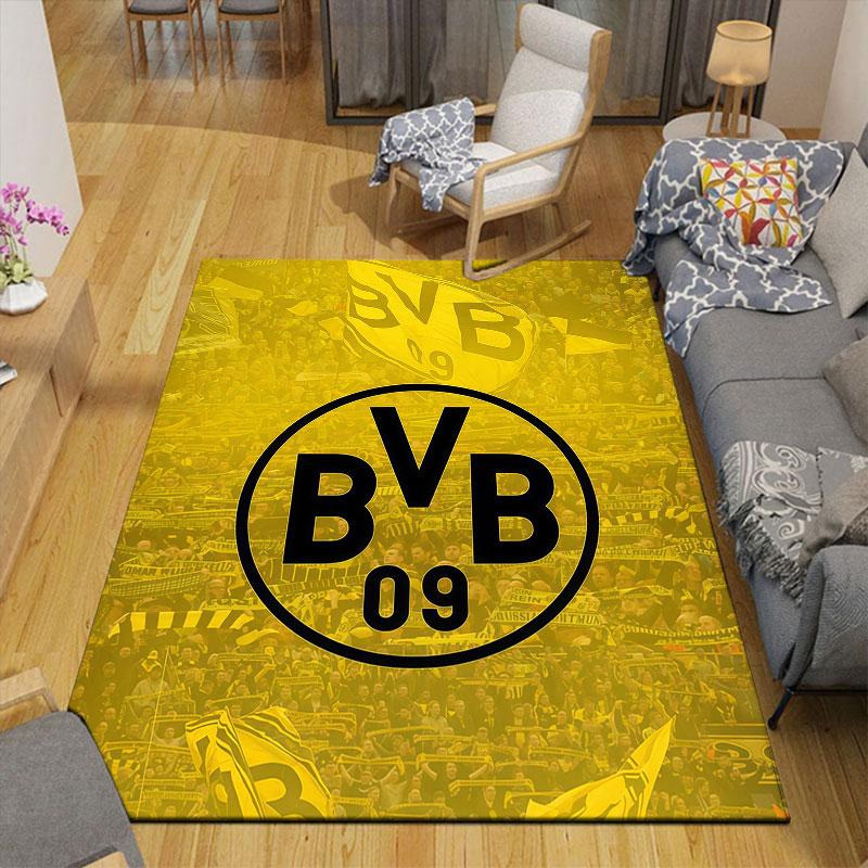 BVB Flannel Printed Carpet, Home Sofa Decoration for Living Room & Bedroom, Non‑Slip Play Flannel Floor Mat for Game Room