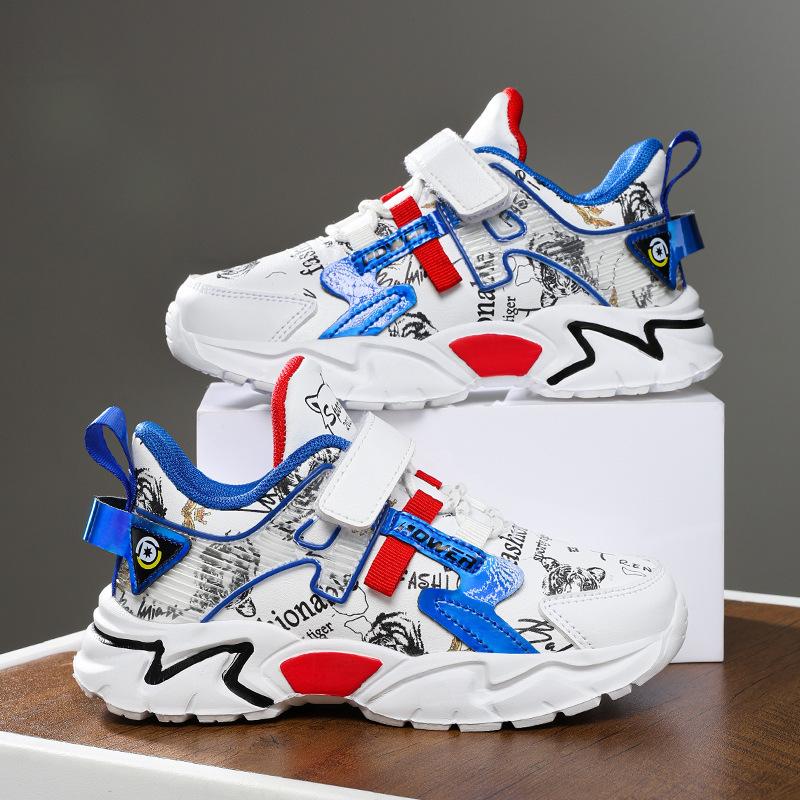 

Популярная мужская спортивная обувь школьная детская маленькая белая обувь 2025 новая детская повседневная для средней школы студенческая 28 королевский синий