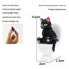Cute Resin Toilet Cat Figurines 1/4/5 Pcs Multiple Whimsical Styles Funny Animal Statue for Window Sill Decor