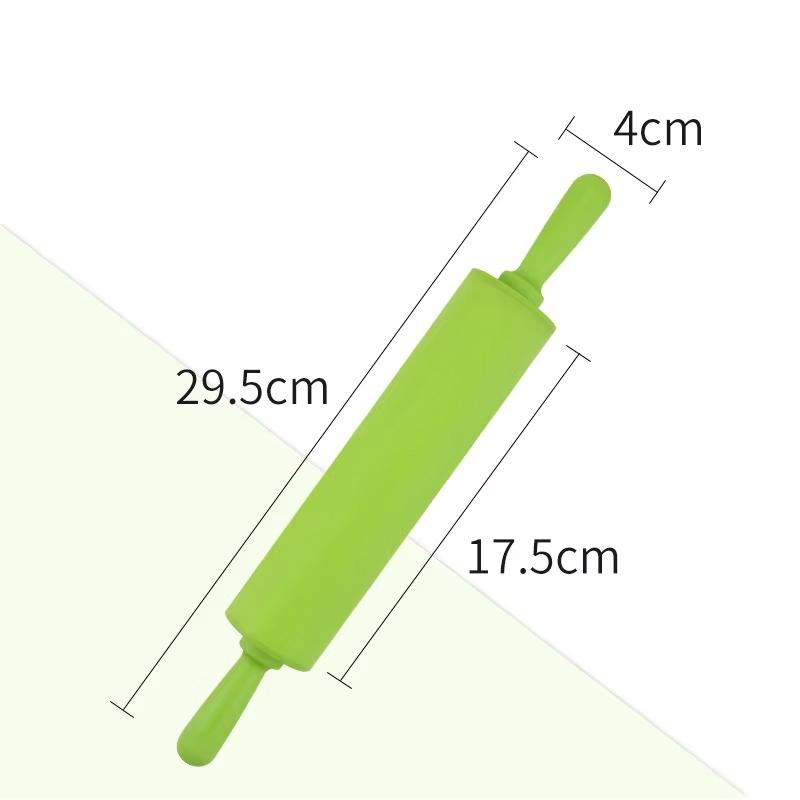 32/30/43cm Silicone Rolling Pin Non-Stick Pastry Dough Flour Roller Fondant Cake Noodles Dumpling Roller for Kitchen Baking Tool