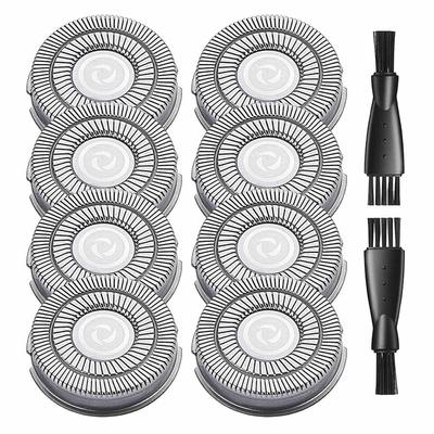 Pitbull Razor Ersatzklingen Totenkopf Gold Pro Silber Platin Handfläche Elektrischer Herrenrasierer für Glatzköpfe 8er-Pack Premium, 8 Packungen, 1 Stück