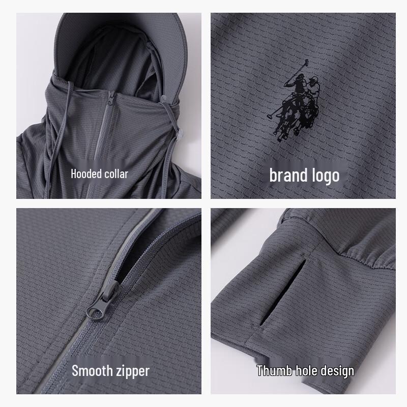 U.S. POLO ASSN. Men's Sun Protection Hoodie Jacket