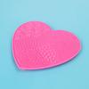 Makeup Brush Storage Pad Silicone Washing Pad Suction Cup Heart Shaped Beauty Cleaning Pad Creative Household Products