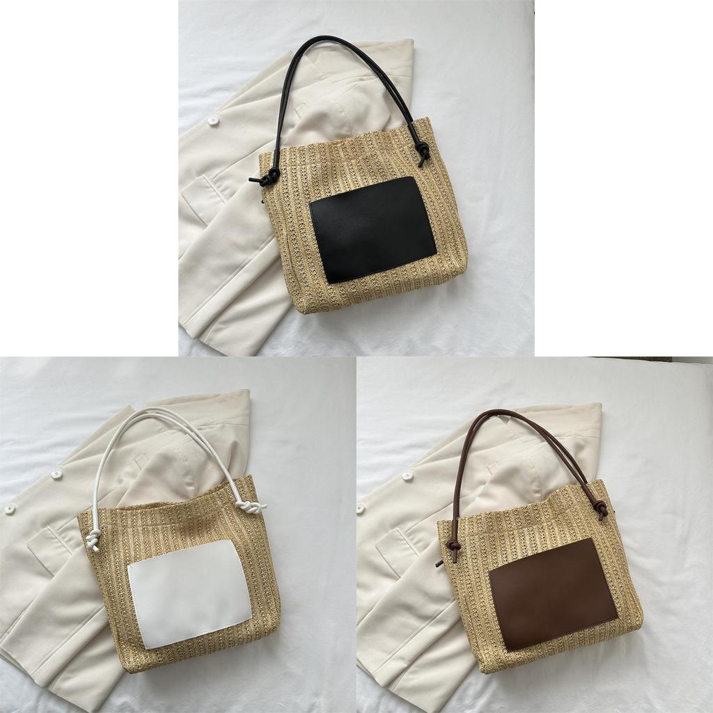 Chic Street Style Woven Tote Bag For Women 2023 Summer New Collection