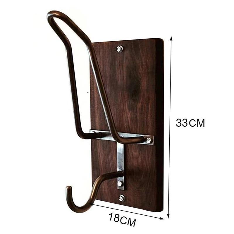 Dřevěný Věšák Stojan Držák Háčky Na Bundy A Helmy Kovový Módní Odolný Design