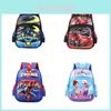 Cute New Cartoon Comic Backpack For Kindergarten Water-resistant And Spine Protection Unisex Car)