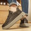 Herrenschuhe 2025 Herbst neuer Trend vielseitige Board-Schuhe Britischer Stil Plateau lässige Mode Schuhe Herren