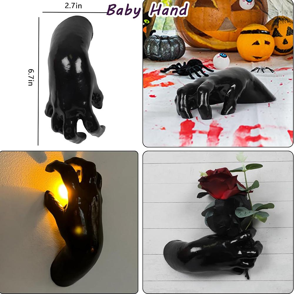 3Pcs Wall Mounted Creepy Reaching Hands For Wall Decoration