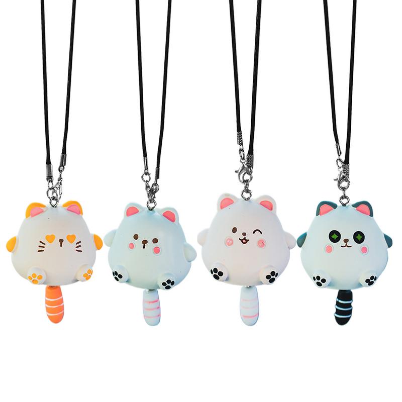 Car Cat Ornament Lucky Cat Car Rearview Ornament Car Rearview Pendant Decoration Car Hangable Resin Kitten Accessories