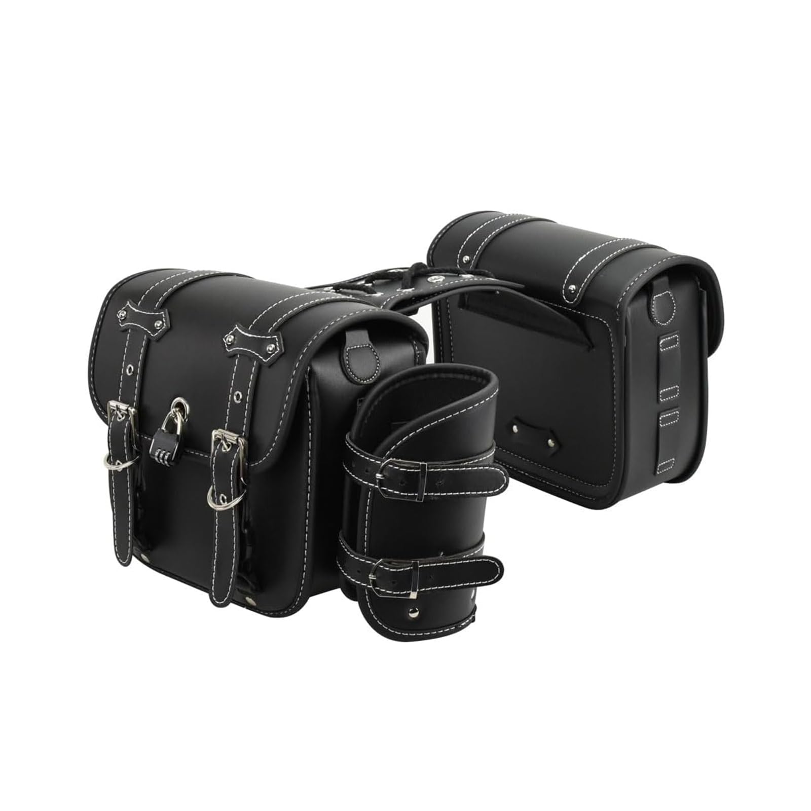 

AetherTech Мотоциклетный Боковой Замок Держатель для Напитков Легкий Большой Идеально для и Коротких Маленьких Сумок, Пара, Кожа Высокой Плотности, Водонепроницаемый, В комплекте,