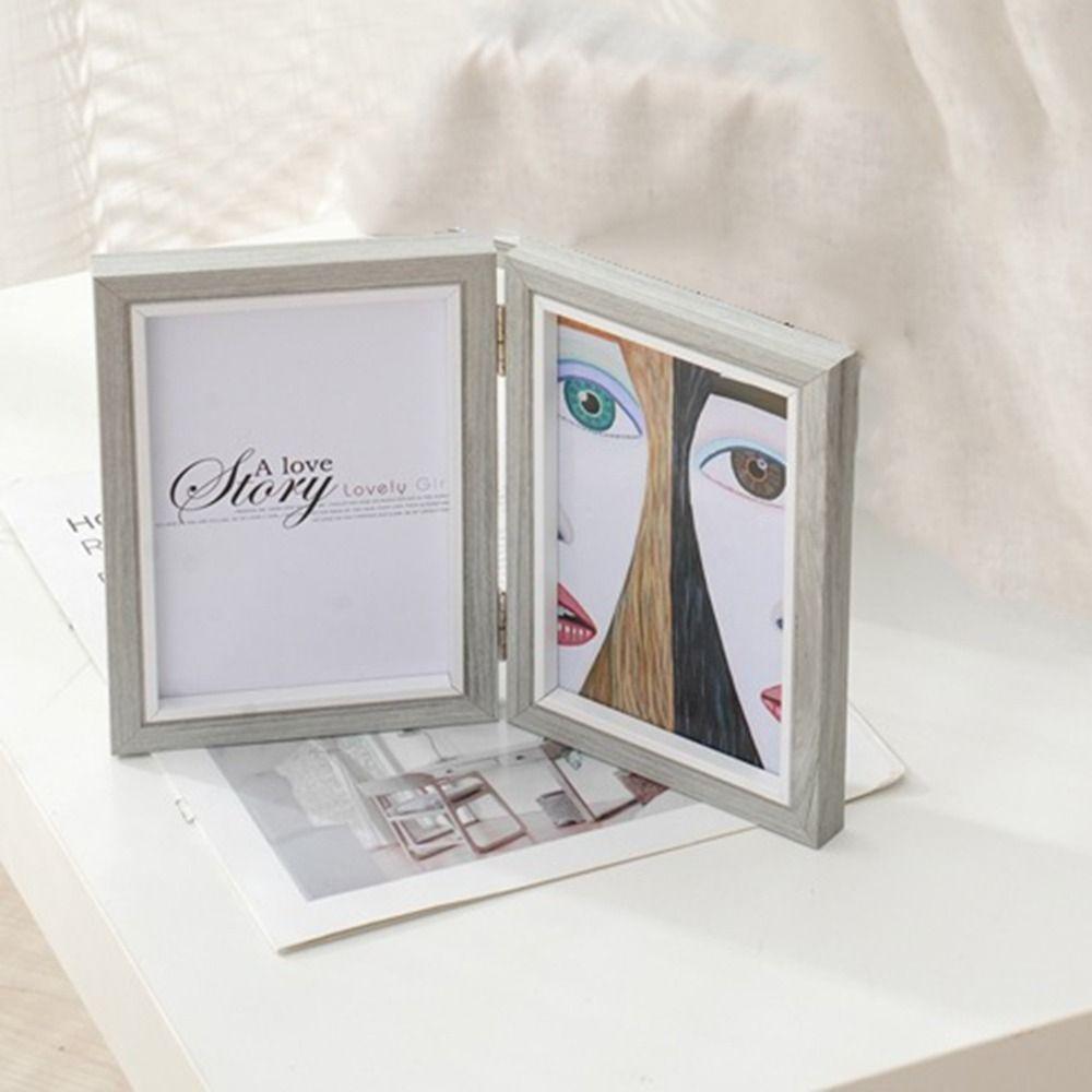 Creative Desktop Album Set Double/Triple Portrait Picture Frame Combination Folding Frame  Gift