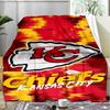 1PC City Chiefs Emblem Printed Soft Flannel Blanket Throw for Adult Bedroom Living Room Sofa Camping Travel Fan gifts Christmas Gifts