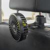 USB Car Seat Headrest Fan 360 Rotatable Cooling Backseat Fan Vehicle Rear Headrest Fan Summer Accessories for Sedan SUS RV Truck