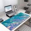 Iridescent Fluid Large Desk Mat Non Slip Gaming Mouse Pad Stitched Edge Holographic Keyboard Mat For Laptop Pc Office Game Use
