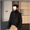 2025 Men's Korean Style High Neck Wool Sweater - Autumn/Winter Knitted Loose Fit
