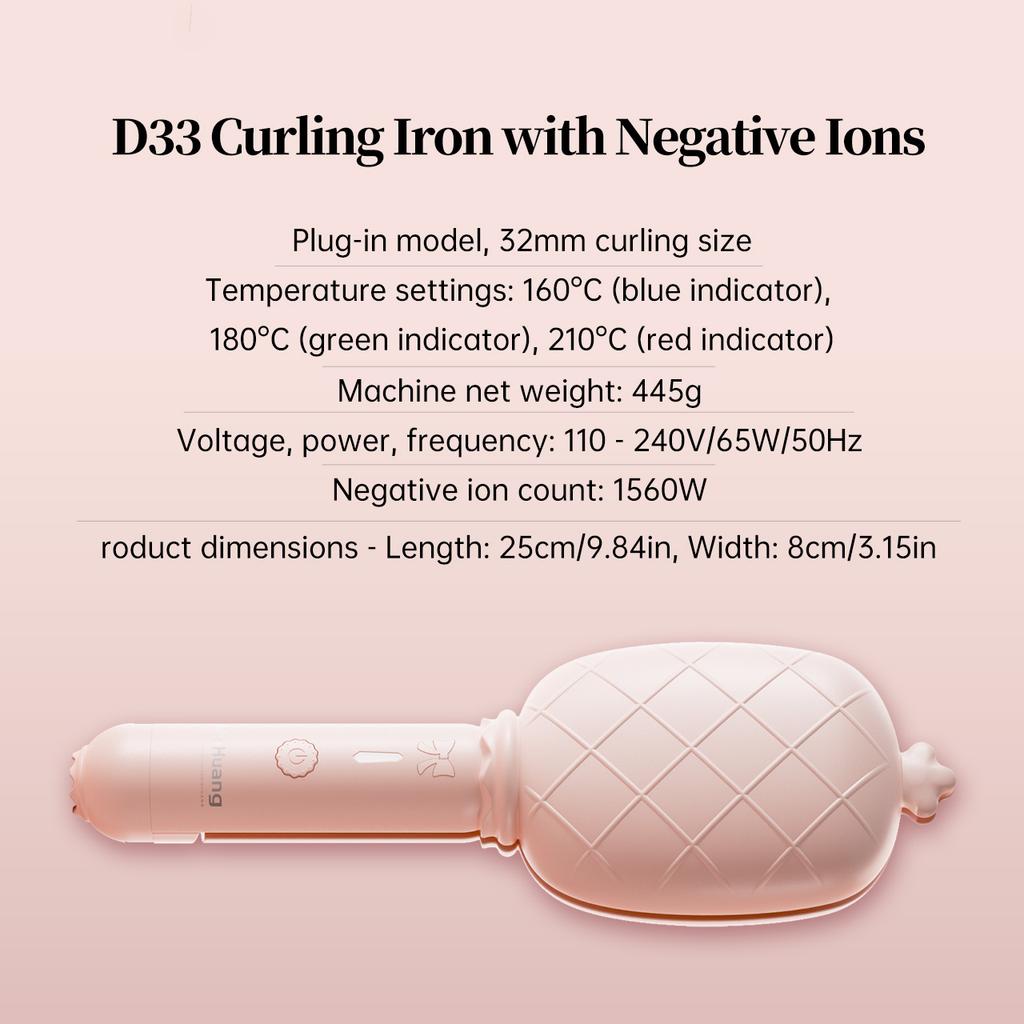 Curling Iron Hair Crimper Waver -Beach Waves Curling Wand, Ionic Deep Waver Hair Curler Tool with Ceramic for Women