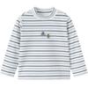 Balabala Boys' Winter Striped Long Sleeve Tee