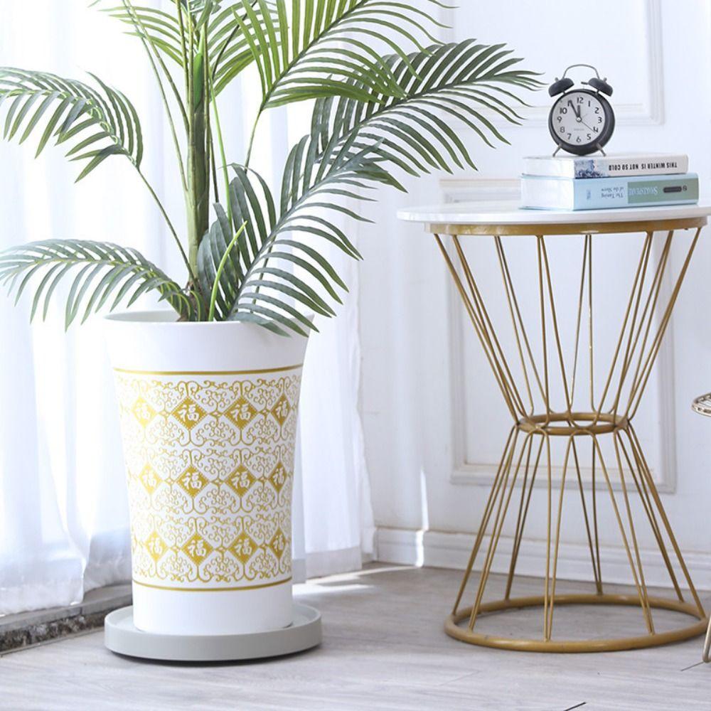 Plateau de pot de fleurs épaissi avec roues Rangement Étagère Décoration d'intérieur Support de pot de fleurs Salle d'exposition