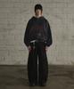 Devil Over Boxy Hoodie - Navy