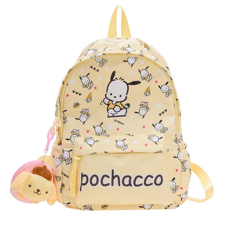 Hello Kitty Kuromi Cute Cartoon Kids Backpack With Breathable Nylon For Elementary School Use