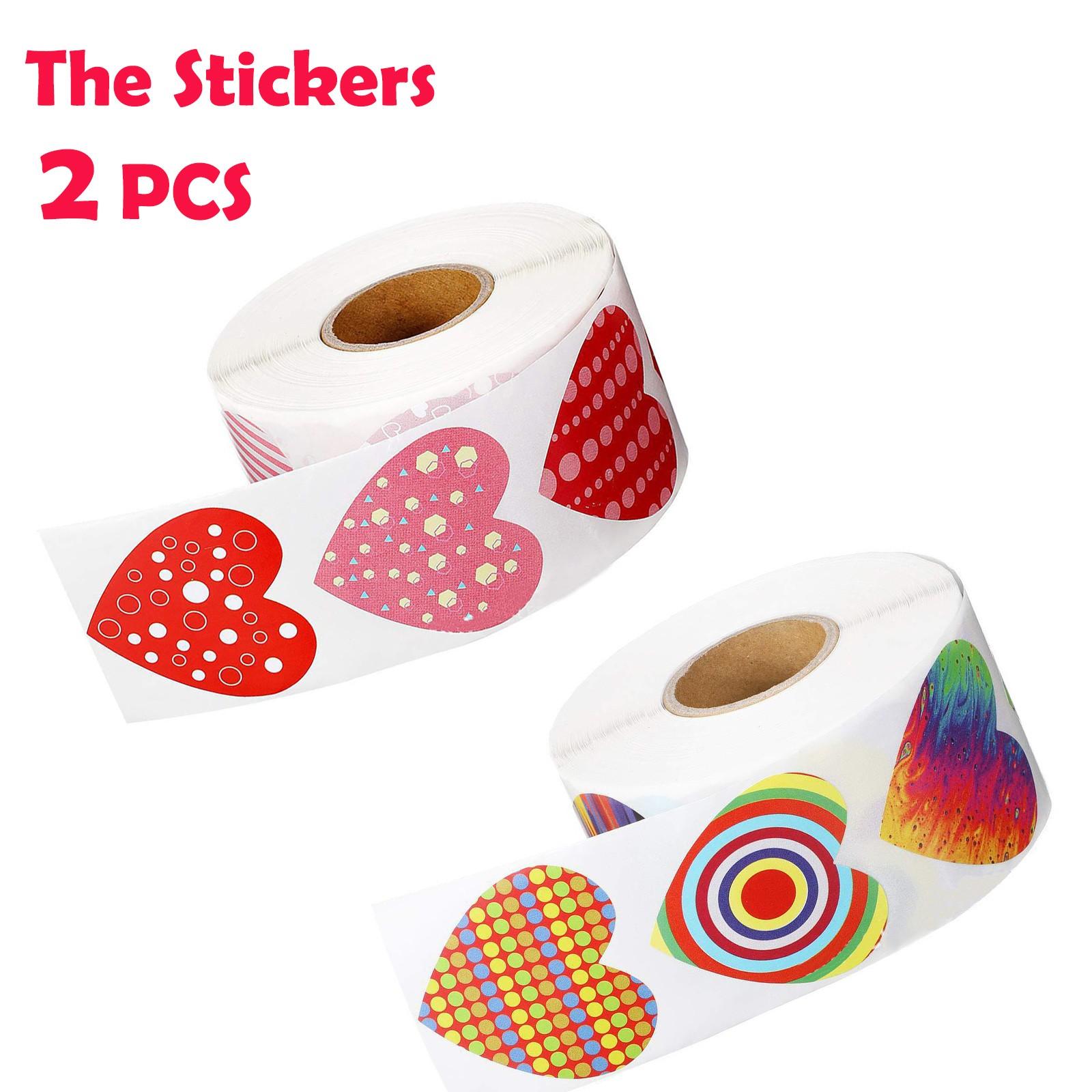 

(SU)2Roll Valentine sticker; sticker decoration; sticker tape; (500 pieces per roll)