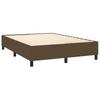 Vidaxl Bed Frame Without Mattress, Dark Brown, 140X190 Cm, Fabric
