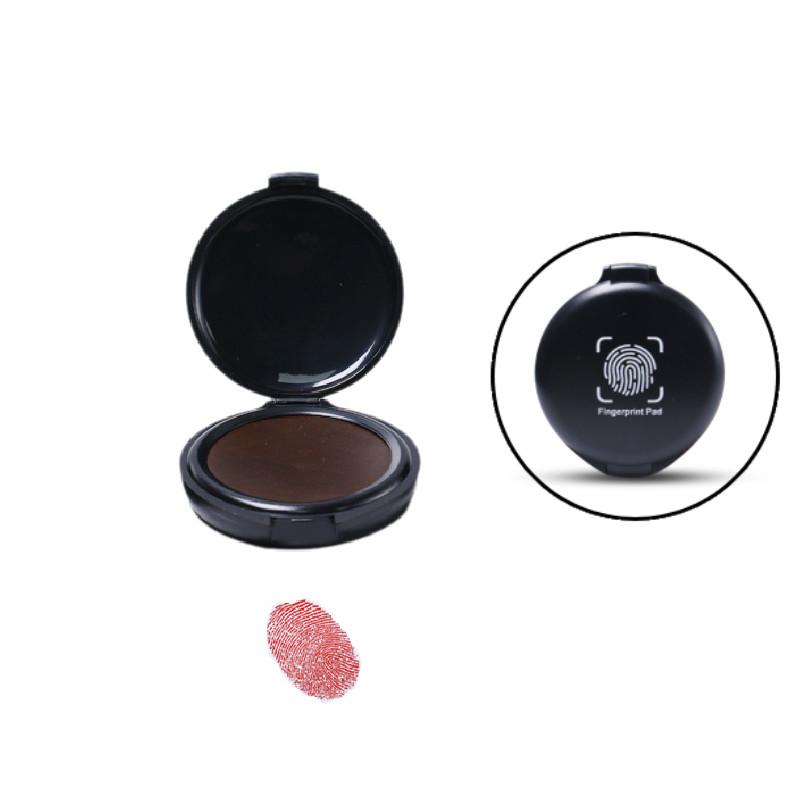 

Mini Fingerprint Ink Pad Office Supplies Notary Thumbprint Portable Security красный