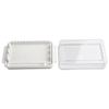 Butterbox Käselagerbox PP Weiß 16,5*9,5*5cm Butter Schnittkäse Kühlschrank Mit innerer Rippe Designed