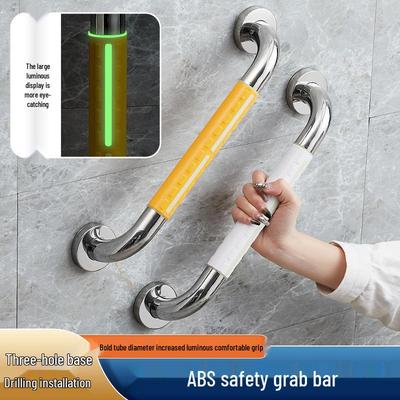 304 Stainless Steel & Plastic Anti-Slip Handrail for Elderly & Disabled – Bathroom Safety Bar