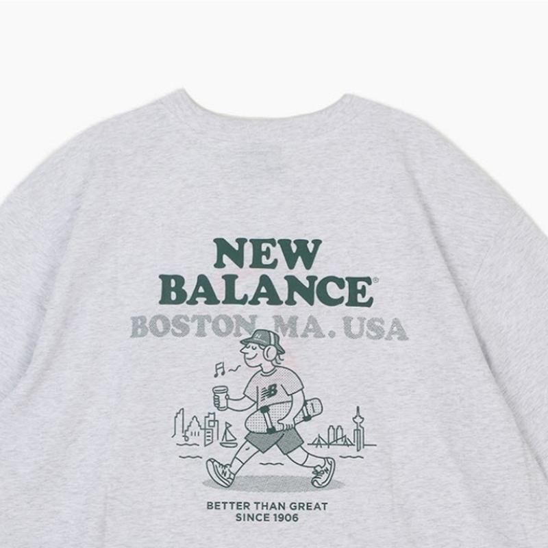 New Balance Uni Nb Boston Short Sleeve Tee Overfit Nbnefco263 16 Short Sleeve Tee