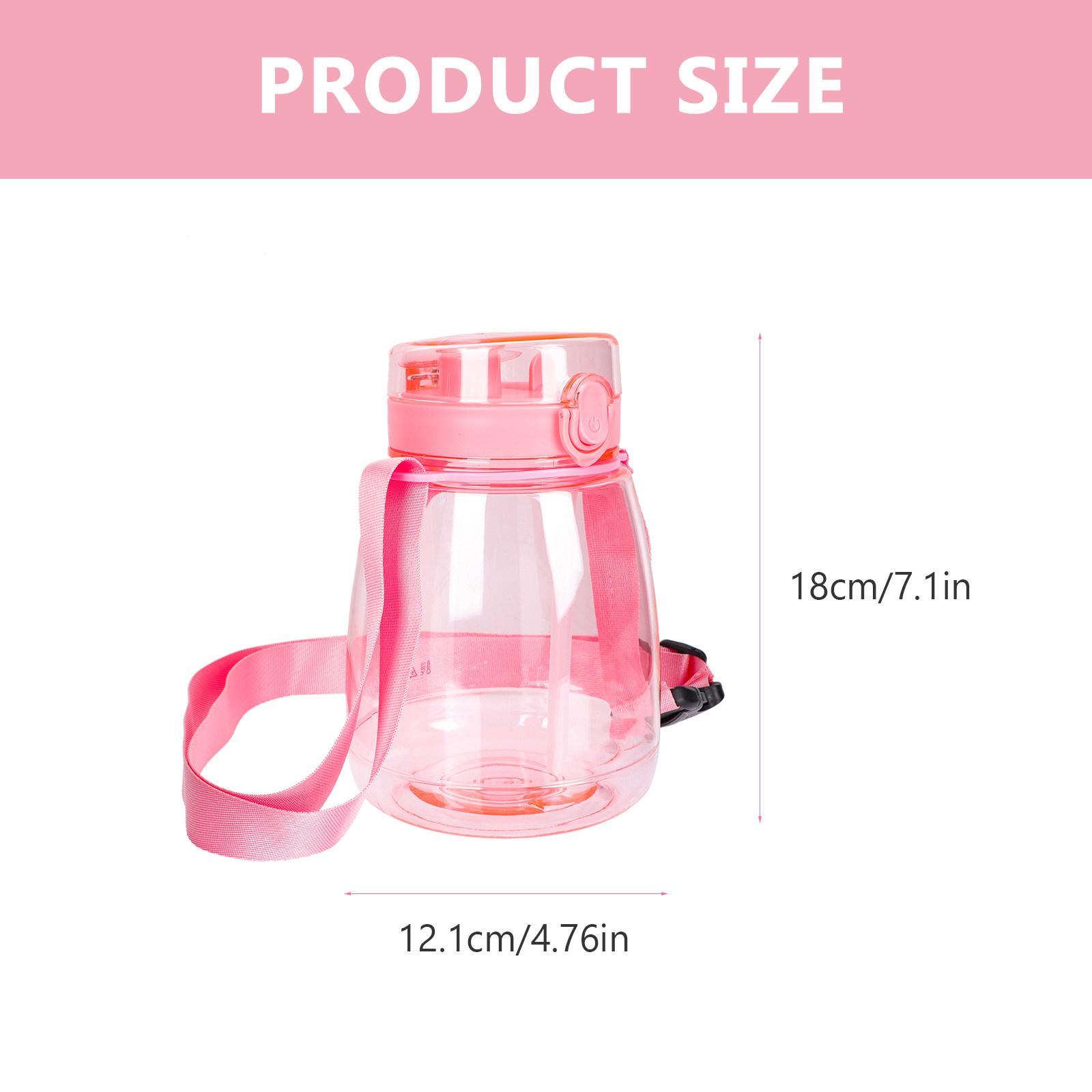 Large Capacity Sports Water Bottle Portable Outdoor Water Holder Straw Dispenser Travel Gym Bottle Transparent other