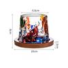 1 Set Of Creative Rotating Glass With Base Hand-painted Whiskey Glass Bar Glass Rotating Glass Cocktail Glass