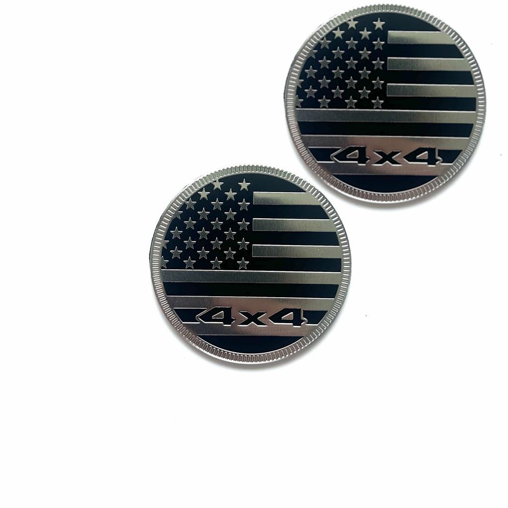3D Metal Car Side Fender Rear Trunk Badge Emblem Sticker 4X4 US Flag For Jeep Wrangler Grand Cherokee Dodge Ford Accessories ALT1