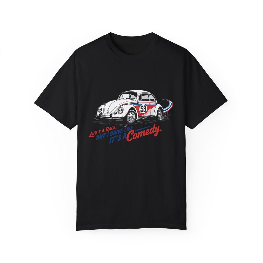 Boy's Casual Cotton Crew Neck T-shirt Herbie (The Love Bug) Vintage Car Graphic T-Shirt, Unisex Humor Tee, Car Lovers