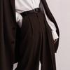 Simple High-end Suit Wide-leg Pants for Women, Spring, Commuter Workplace High-waisted Casual Straight-leg Pants