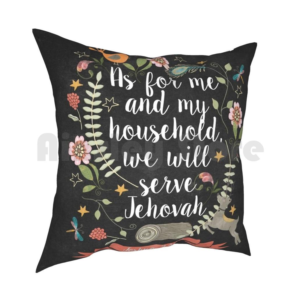 Joshua Pillow Case Printed Home Soft Throw Pillow Joshua Bible Verse Bible Verse Jw Jw Arts And