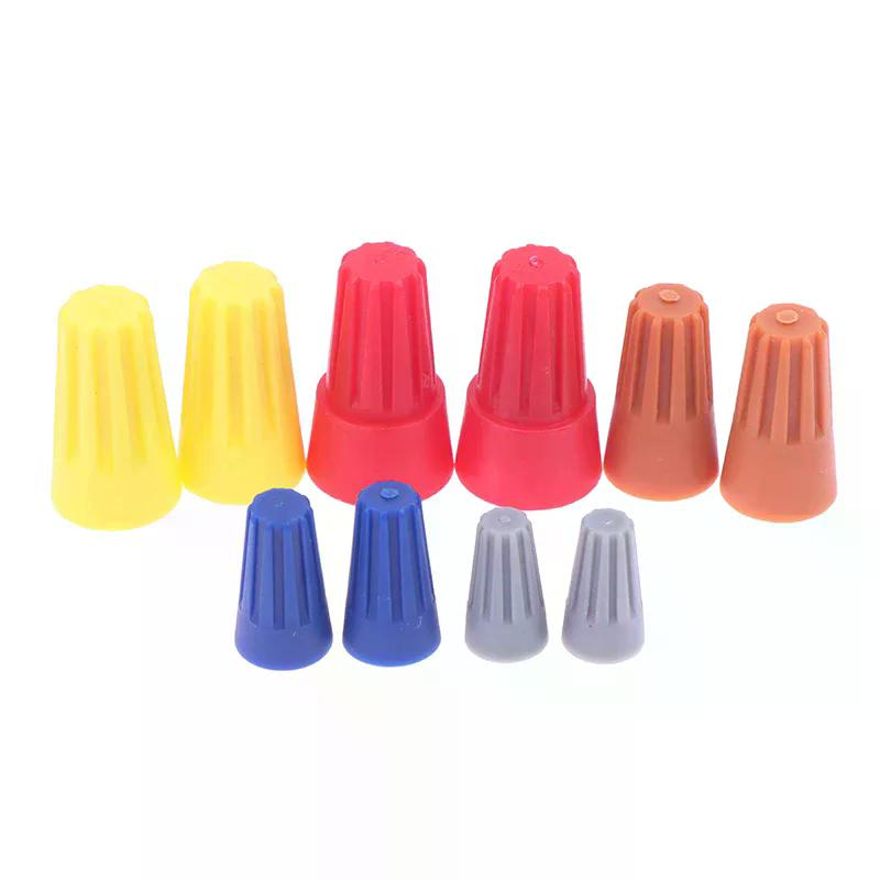 50Pcs Fast Wire Connector P1 P2 P3 P4 P6 Electrical Insulated Twist Crimp Terminal Nut Spring End Cap Rotating Splicing