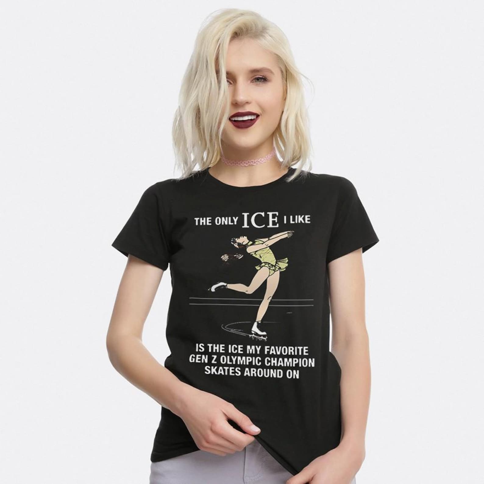 Alysa Liu The Only Ice I Like T-Shirt, Men s Women s Sizes (LSL-230711) S